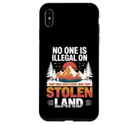 Stolen Land Vintage Montagne Coucher de Soleil Style Natif Coque pour iPhone XS Max