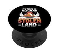 Stolen Land Vintage Montagne Coucher de Soleil Style Natif PopSockets PopGrip Adhésif