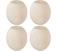 STOLMET Pied De Meuble 4 Pièces Hauteur 100 mm en Bois De Hêtre Non Verni pour Canapé Sofa Chaise Armoire TOE-40