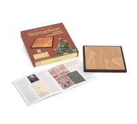 Stomachion, Puzzle Mathématique d'Archimède, Jeu de Table en Bois avec Livre Historique