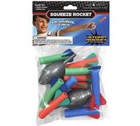 Stomp Rocket Squeeze Rocket 10 Rockets - Outdoor Rocket Toy for Boys and Girls Multicolore G