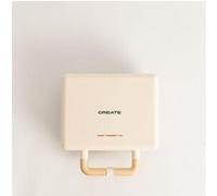 CREATE Appareil à croque-monsieur STONE STUDIO - 3 plaques, 800W, blanc cassé