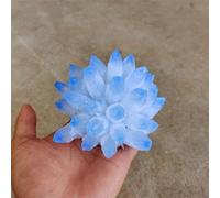 Stone 300-400g Blue Ghost Phantom Quartz Crystal Cluster 1pcs Gemstone Stone