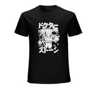 Stone Age Dr. Stone Stone Wars T-Shirt Mens Unisex Black Tees XL