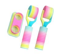 Stone Art Craft Roller, 2 pièces Easy Grip Tool Set, Long Handle Rhinestone and Embroidery Accessory, Artist Painting Gadget with Ergonomic Design, Artistic Craft Tool for Travel Home Studio