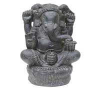 STONE art & more Ganesh Massif, Assis, 40 cm, Figurine en Pierre, coulé en Pierre, résistant au Gel