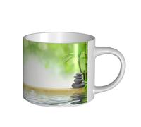 Stone Bamboo Tasse en céramique de grande capacité, corps délicat, corps épais, simple et élégant
