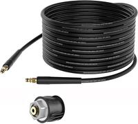 Stone Banks 10 m Tuyau pour Kärcher nettoyeur haute pression, flexible pour Kärcher nettoyeur haute pression, Tuyau à haute pression pour Karcher K2 K3 K4 K5 K6 K7 Connecteur rapide