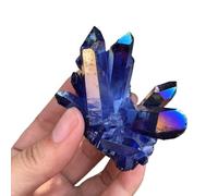 Stone Blue Quartz Crystal Bismuth Silicon Cluster Home Decoration Gemstone Stone