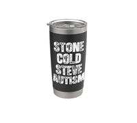 Stone Cold Steve Autism - Donne drôle d'autisme Gobelet isotherme en acier inoxydable double paroi