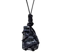 Stone Crystal Necklace - 15g Natural Stone Pendant with Rope | 1.18 inches Portable Jewelry suitable for Women, Daily Life, Dates, Parties