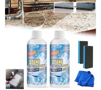 Stone Crystal Plating Agent, Stone Stain Remover Cleaner, Stone Crystal Plating Agent Stone Carving Polishing and Coating Agent Marble for Marble,Granite,Quartz and More (2)