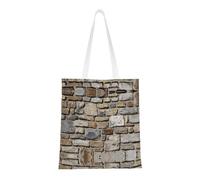 Stone Fashion Sac fourre-tout en toile avec motif imprimé sur toute la surface, grand sac fourre-tout réutilisable avec double poignée, sac de plage, sac de week-end
