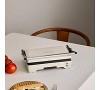 STONE GRILL EASY - Grill Et Appareil À Paninis Multifonction 1600 W Rabattable Blanc Cassé