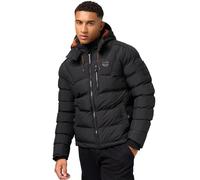 STONE HARBOUR Arvidoo S-3XL Veste d'hiver chaude pour homme avec capuche, Noir , M