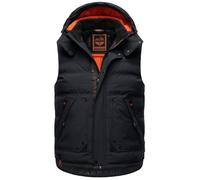 STONE HARBOUR Gilet 'Egoor' bleu marine / orange foncé / noir, Taille S