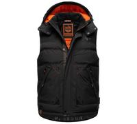 STONE HARBOUR Gilet 'Egoor' gris / orange / noir, Taille S