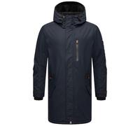 STONE HARBOUR Lanzoo Veste d'extérieur légère et doublée chaude pour homme avec capuche Taille S à 3XL, bleu marine, M