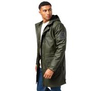 STONE HARBOUR Verdaan Poncho de pluie chaud doublé imperméable avec sangle de transport intérieure et coutures soudées S-3XL, olive, XL