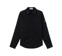 Stone Island - 1200015 Overshirt en satin de coton stretch - Homme - Vestes - Noir - Taille: XL