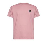 Stone Island, Homme, Tops, Rose, Taille: M 2100027 T-shirt en jersey de coton 60/2