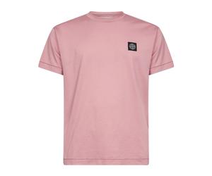 Stone Island - 2100027 T-shirt en jersey de coton 60/2 - Homme - Tops - Rose - Taille: M