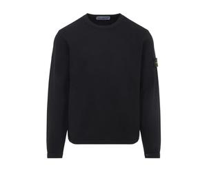 Stone Island - 6100011 Molleton de coton point maille - Homme - Pulls - Noir - Taille: XL