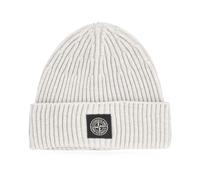 Stone Island - Bonnet en laine côtelée - Homme - Accessoires - Gris - Taille: ONE Size