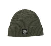 Stone Island - Bonnet en Laine Jaune Beanie - Homme - Accessoires - Vert - Taille: ONE Size
