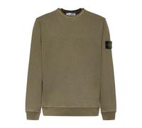 Stone Island - Brushed Cotton Crewneck SweaT-shirt - Homme - Sweatshirts et sweats à capuche - Vert - Taille: 2XL