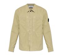 Stone Island - Chemise avec écusson logo - Homme - Vestes - Vert - Taille: M