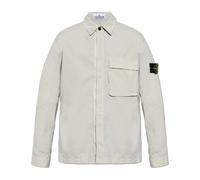 Stone Island - Chemise avec poche - Homme - Chemises - Gris - Taille: M