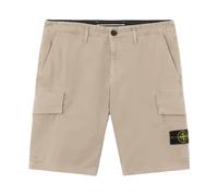 Stone Island - Cotton Stretch Broken Twill Shorts - Homme - Shorts - Beige - Taille: W33