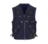 Stone Island - Denim Multi-Pocket Vest - Homme - Vestes - Bleu - Taille: L