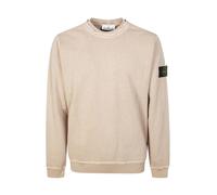 Stone Island - Felpa girocollo applicazione - Homme - Sweatshirts et sweats à capuche - Beige - Taille: S