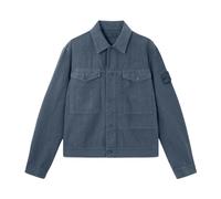 Stone Island - Ghost Anti-Drop Bonded Linen Coach Jacket - Homme - Vestes - Bleu - Taille: XL