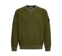 Stone Island - Girocollo Taglio Felpa - Homme - Pulls - Vert - Taille: L