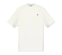 Stone Island - T-shirt avec écusson logo - Homme - Tops - Beige - Taille: S