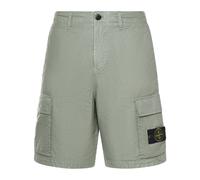 Stone Island - L100001 -Look Nylon Panama-TC Cargo Bermuda Shorts - Homme - Shorts - Vert - Taille: W28
