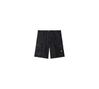 Stone Island - L100001 Loose Wide-Leg Cargo Bermuda Shorts - Homme - Shorts - Noir - Taille: W31