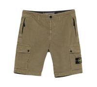 Stone Island - L100019 Brushed Cotton Canvas 'Old' Effect - Homme - Shorts - Vert - Taille: W31