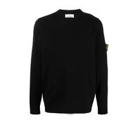 Stone Island - Light Raw Hand Cotton Crewneck - Homme - Pulls - Noir - Taille: 2XL