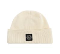 Stone Island - Logo Patch Beanie - Homme - Accessoires - Beige - Taille: ONE Size
