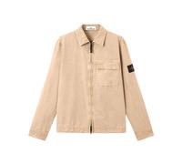 Stone Island - Logo Patch Overshirt - Homme - Vestes - Beige - Taille: L