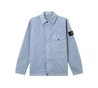 Stone Island - Logo Patch Overshirt - Homme - Vestes - Bleu - Taille: XL