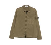 Stone Island - Logo Patch Overshirt - Homme - Vestes - Brun - Taille: L