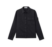 Stone Island - Logo Patch Overshirt - Homme - Vestes - Noir - Taille: XL