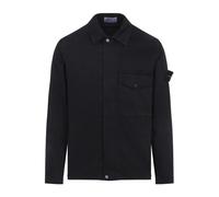 Stone Island - Logo Patch Shirt - Homme - Vestes - Noir - Taille: L