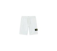 Stone Island - Malfilé Fleece 'Old' Effect Shorts - Homme - Shorts - Bleu - Taille: L