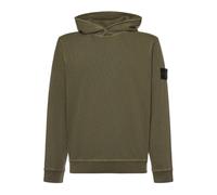 Stone Island - Malfilé Fleece 'Old' Effect Sweat à capuche - Homme - Sweatshirts et sweats à capuche - Vert - Taille: 2XL
